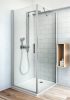 TB+TCO1 90x100 szögletes nyílóajtós zuhanykabin átlátszó