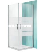 TCO1+TCO1 100 szögletes nyílóajtós zuhanykabin intimglass üveg
