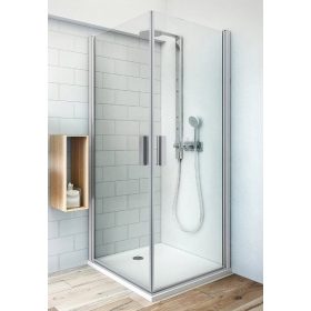 Roltechnik TCO1+TCO1 80 szögletes nyílóajtós zuhanykabin