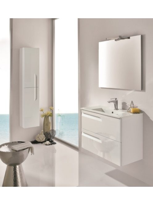 Vitale 80 cm fali fürdőszobabútor Kyra mosdóval, tükörrel, fali szekrénnyel