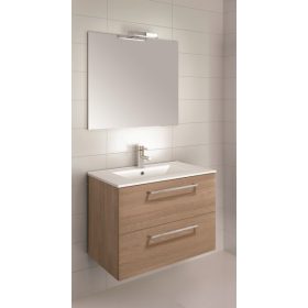   Easy 80 cm fali fürdőszobabútor Kyra mosdóval, tükörrel