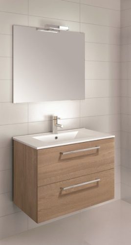 Easy 80 cm fali fürdőszobabútor Kyra mosdóval, tükörrel