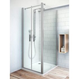  Roltechnik TCN2+TCB 100x80 szögletes, nyílóajtós zuhanykabin