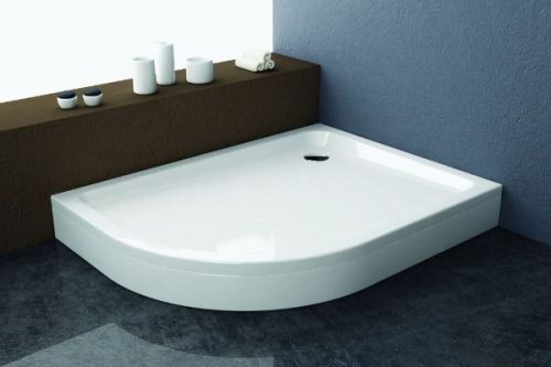 Malur 100x80 íves akril zuhanytálca bal