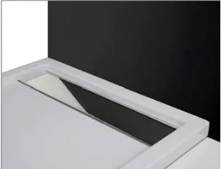 Integro 150x90 téglalap zuhanytálca rozsdamentes acél fedéllel