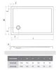 Flat Kvadro 150x75 zuhanytálca méretei