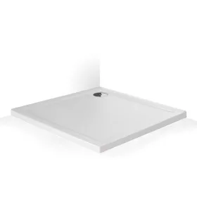 Flat Stone 80x80 szögletes akril zuhanytálca fehér
