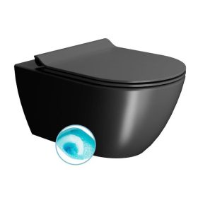 Sapho GSI Pura Swirflush fali WC, fekete