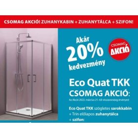 Eco Quat TKP 90 íves sarokkabin szett