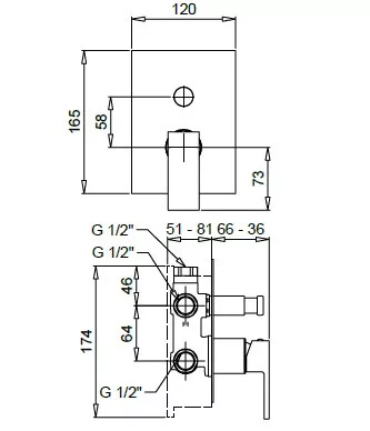 Tetris egykaros, falsik alatti kádtöltő csaptelep 9172 méretei