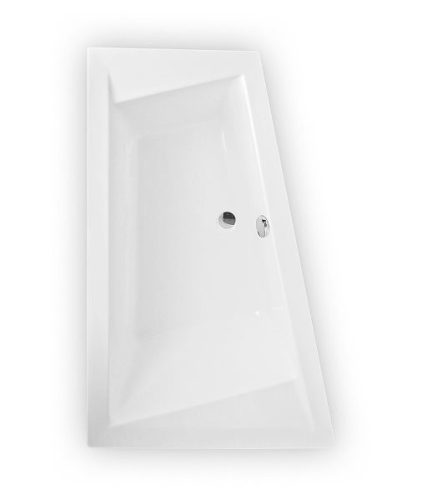 Kubic 160x103 aszimmetrikus akril kád balos
