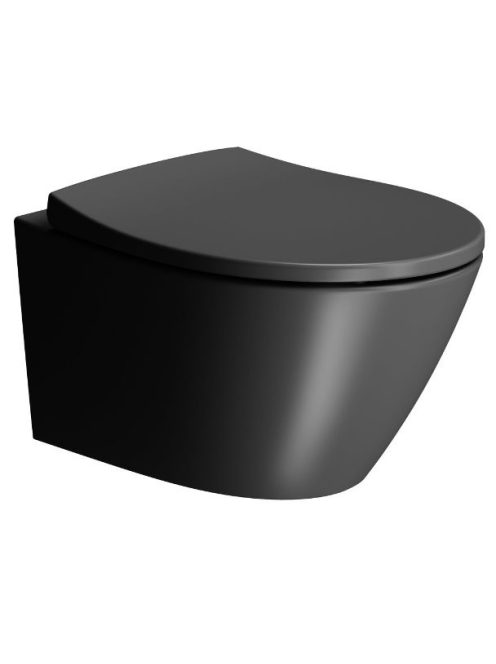 GSI Modo Swirflush fali WC ExtraGlaze matt fekete