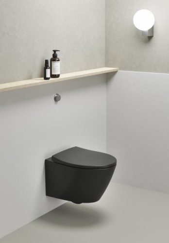 Sapho GSI Modo Swirflush fali WC ExtraGlaze matt fekete