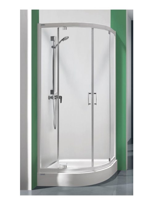 KP2DJa/TX5b 100x100 íves nyílóajtós zuhanykabin