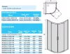 Sanplast  KP2DJa/TX5b 100x100 íves nyílóajtós zuhanykabin