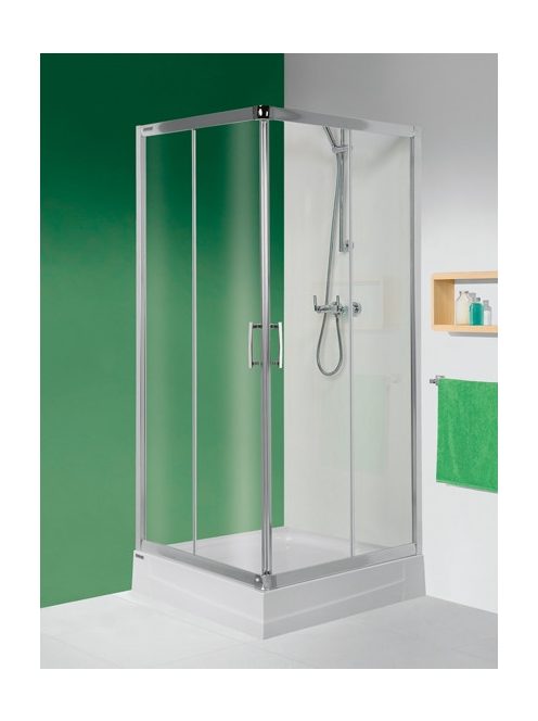 KN/TX5b 100x100 szögletes tolóajtós zuhanykabin