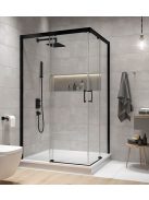 KN/FreeZone Black 80x80 szögletes zuhanykabin