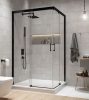 Sanplast KN/FreeZone Black 90x80 szögletes zuhanykabin