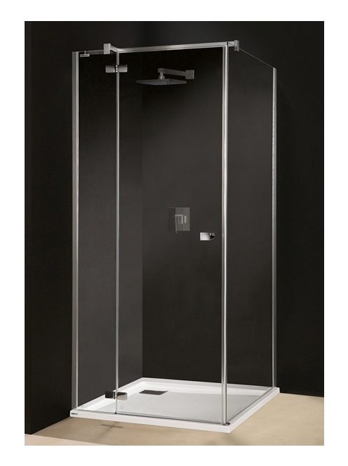 KNDJ2-Free-80-S szögletes nyíló ajtós zuhanykabin