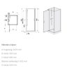 Sanplast kpl-KCDJ/Basic-S 90x90 hátfalas komplett zuhanykabin