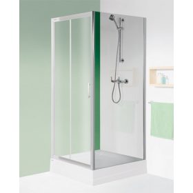   Sanplast D2/TX5b 120 + SS0/TX5 80 +  SS0/TX5 80 3 oldalú falsíkra szerelhető zuhanykabin