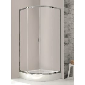   Sanplast KP4-kpl/FRIS-b-90-S 90x90 íves zuhanykabin tálcával