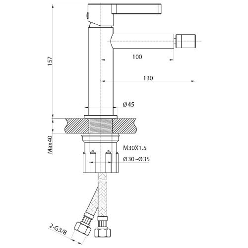 Sapho Iconic bidet csaptelep