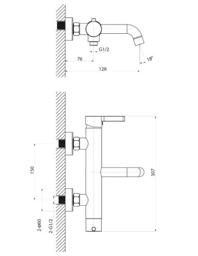 Sapho Iconic kádtöltő csaptelep