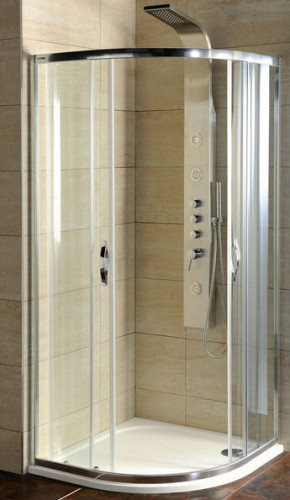 Gelco Sigma 90x90 íves zuhanykabin + öntött márvány tálca