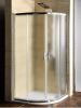 Gelco Sigma 90x90 íves zuhanykabin öntöttmárvány zuhanytálcával