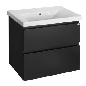 Aqualine Altair 70 cm alsóbútor mosdóval matt fekete