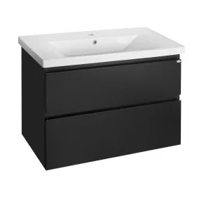 Aqualine Altair 90 cm alsóbútor mosdóval matt fekete