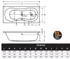 Aral 180x80 normál akrilkád méretei