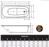 Como 180x80 normál akril kád méretei