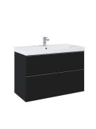 Monterey 100 cm modern fürdőszobabútor matt fekete
