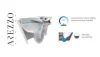 Arezzo Ohio Rimless fali WC 