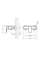 Arezzo Springfield zuhany csaptelep méretei