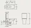 Arezzo Vermont Rimless monoblokkos WC, kombi