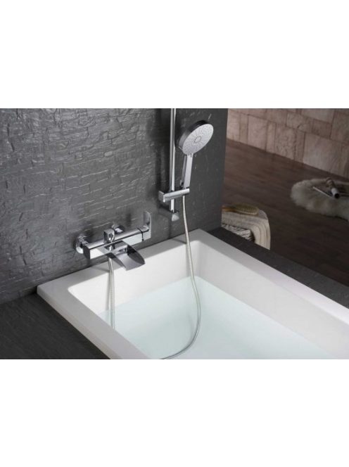Arezzo Wakefield Cascade kádtöltő csaptelep beépítve