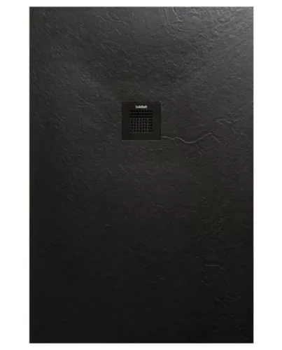 Arezzo SOLIDSoft 120x80 cm téglalap zuhanytálca fekete