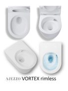 Arezzo Kansas Vortex Rimless fali WC