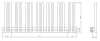 Linear Black 500x1200 törölközőszárítós radiátor