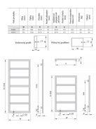 Enix Boston fürdőszobai csőradiátor 550x904 méretei