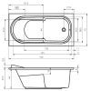 Columbia 150x75 akril kád méretei