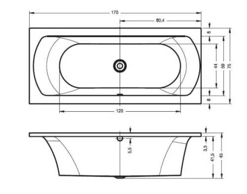 Lima 170X75 akril kád méretei