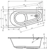 Delta 150x80 akril kád méretei