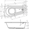 Delta 160x80 akril kád méretei