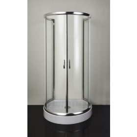 Sanotechnik B28C 100x85 kör alakú zuhanykabin + tálca
