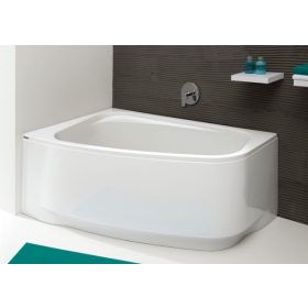 WA/Free 160x90 aszimmetrikus akril kád balos beépítve
