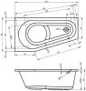 Delta 150x80 akril kád méretei